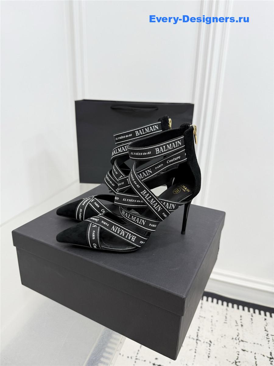 Balmain Black Ribbon Pumps