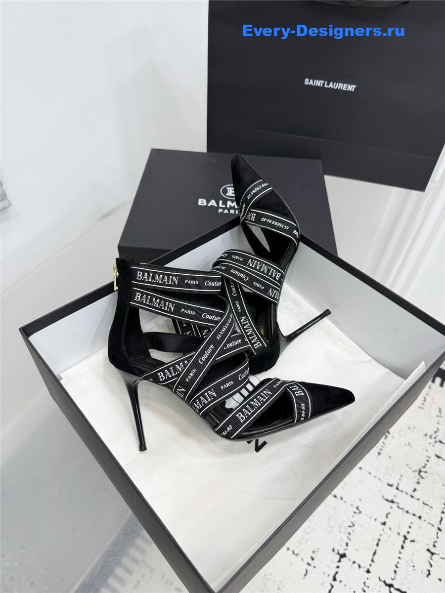 Balmain Black Ribbon Pumps