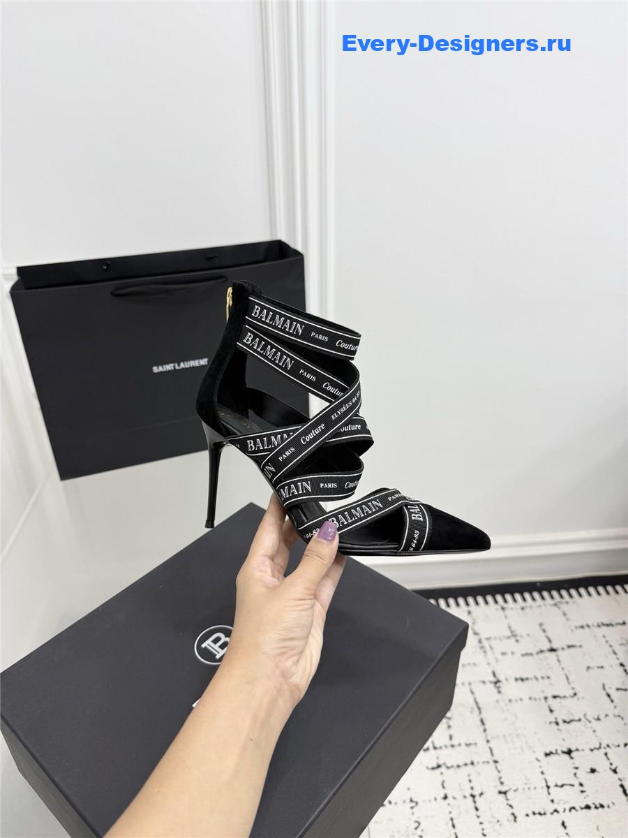 Balmain Black Ribbon Pumps