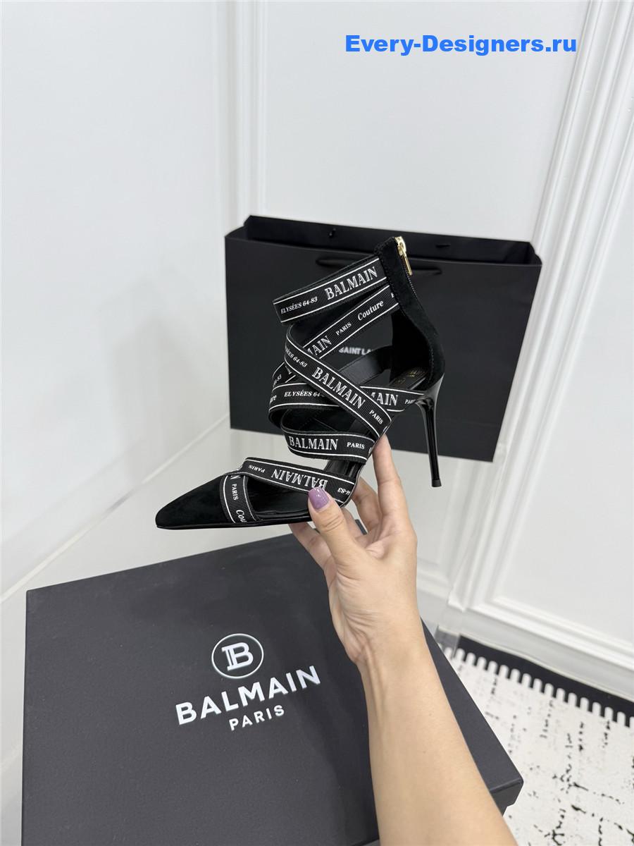 Balmain Black Ribbon Pumps