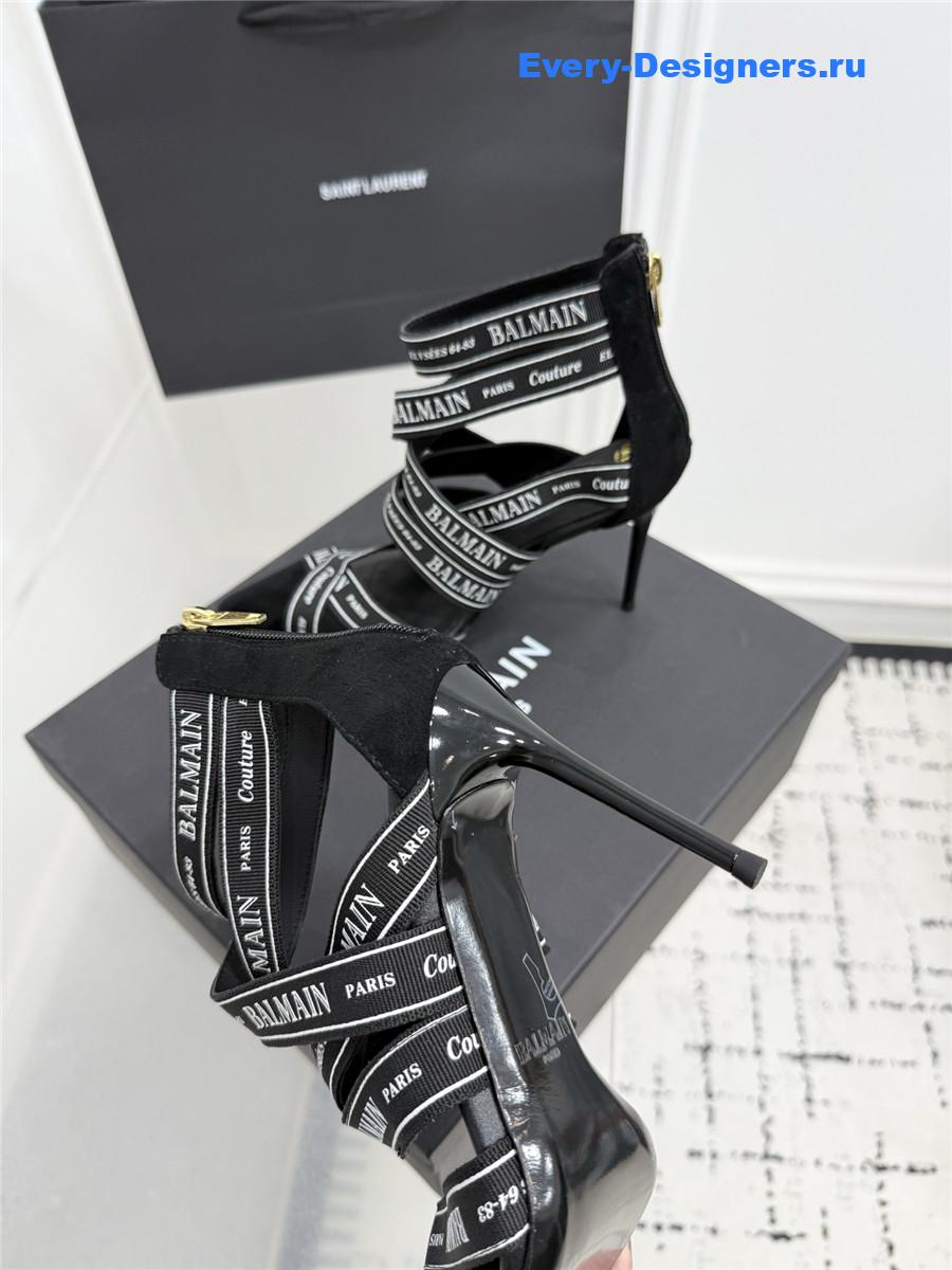 Balmain Black Ribbon Pumps