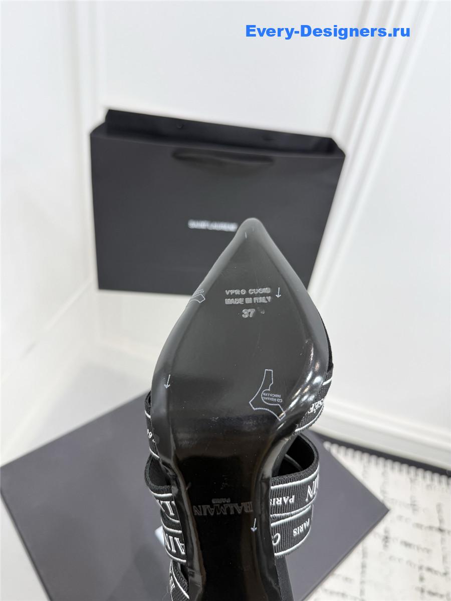 Balmain Black Ribbon Pumps