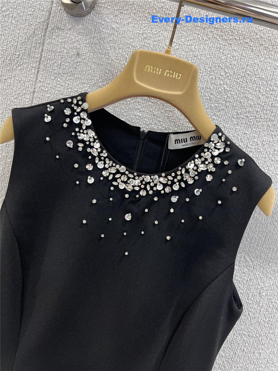 Miu Miu Black Beaded Dress