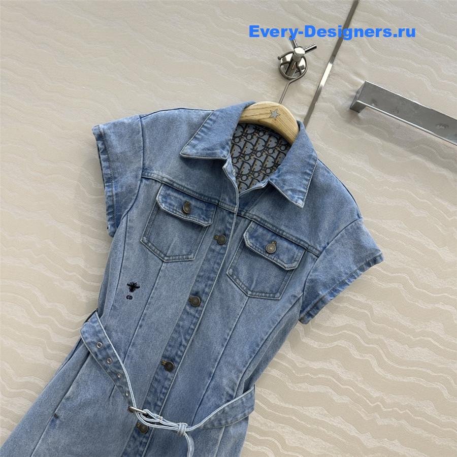 D10r washed denim dress