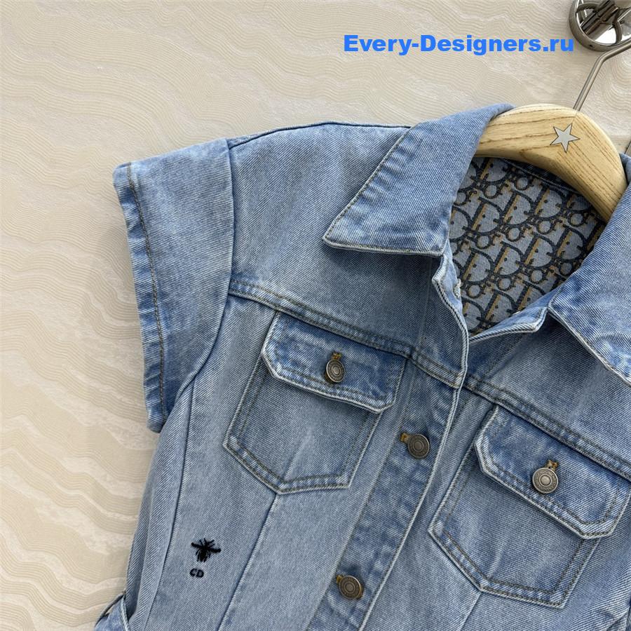 D10r washed denim dress