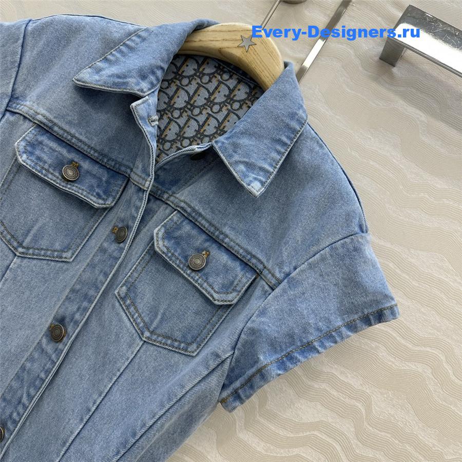 D10r washed denim dress