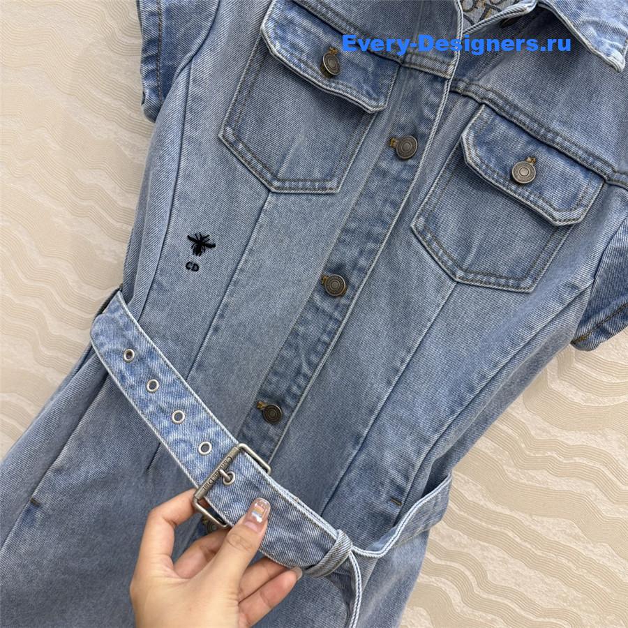 D10r washed denim dress