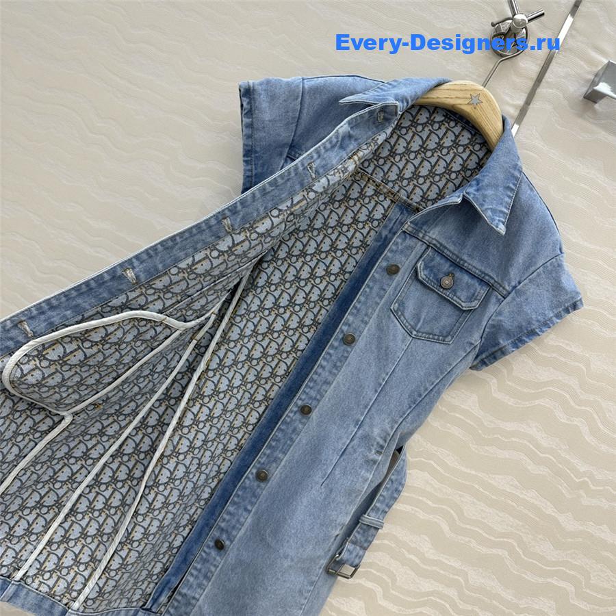 D10r washed denim dress
