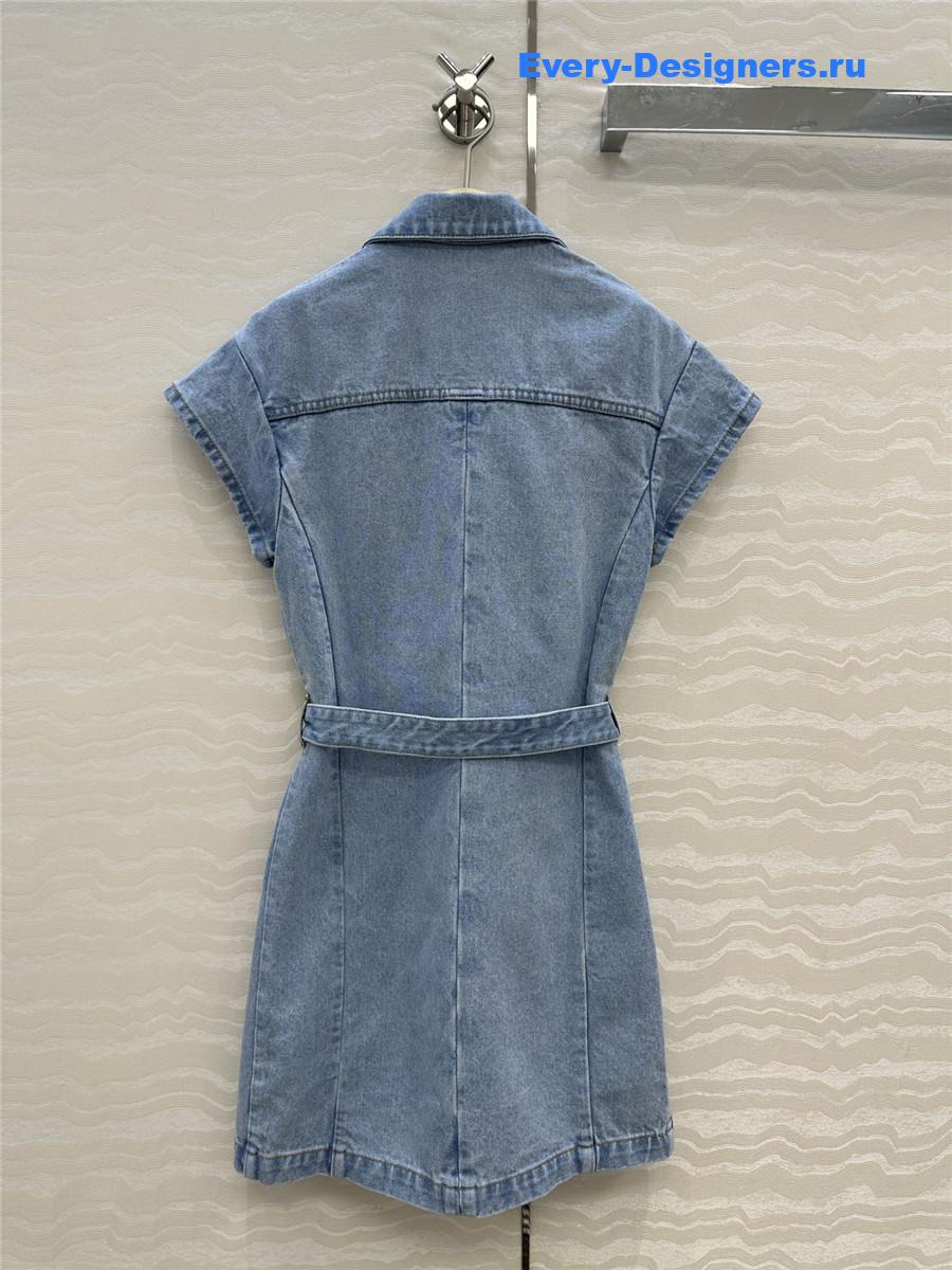 D10r washed denim dress