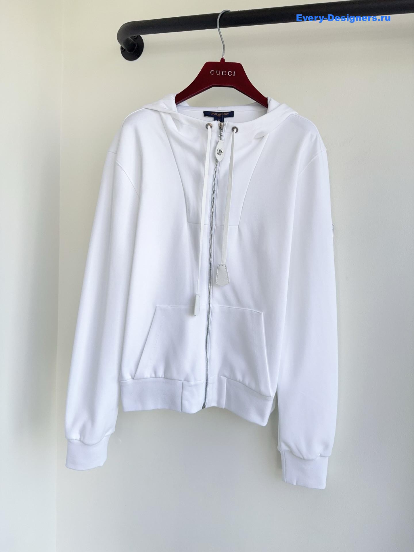 l0vis Vvtt0n leather accent hoodie