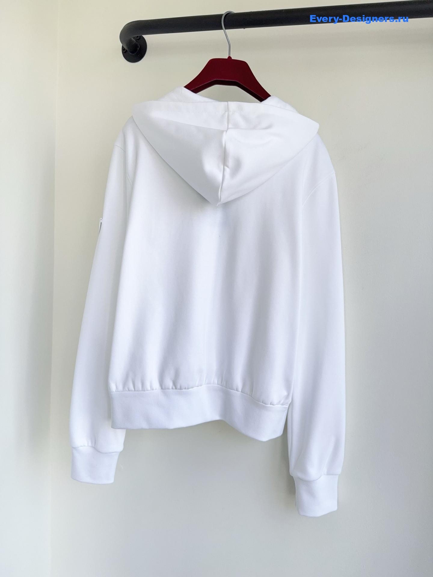 l0vis Vvtt0n leather accent hoodie