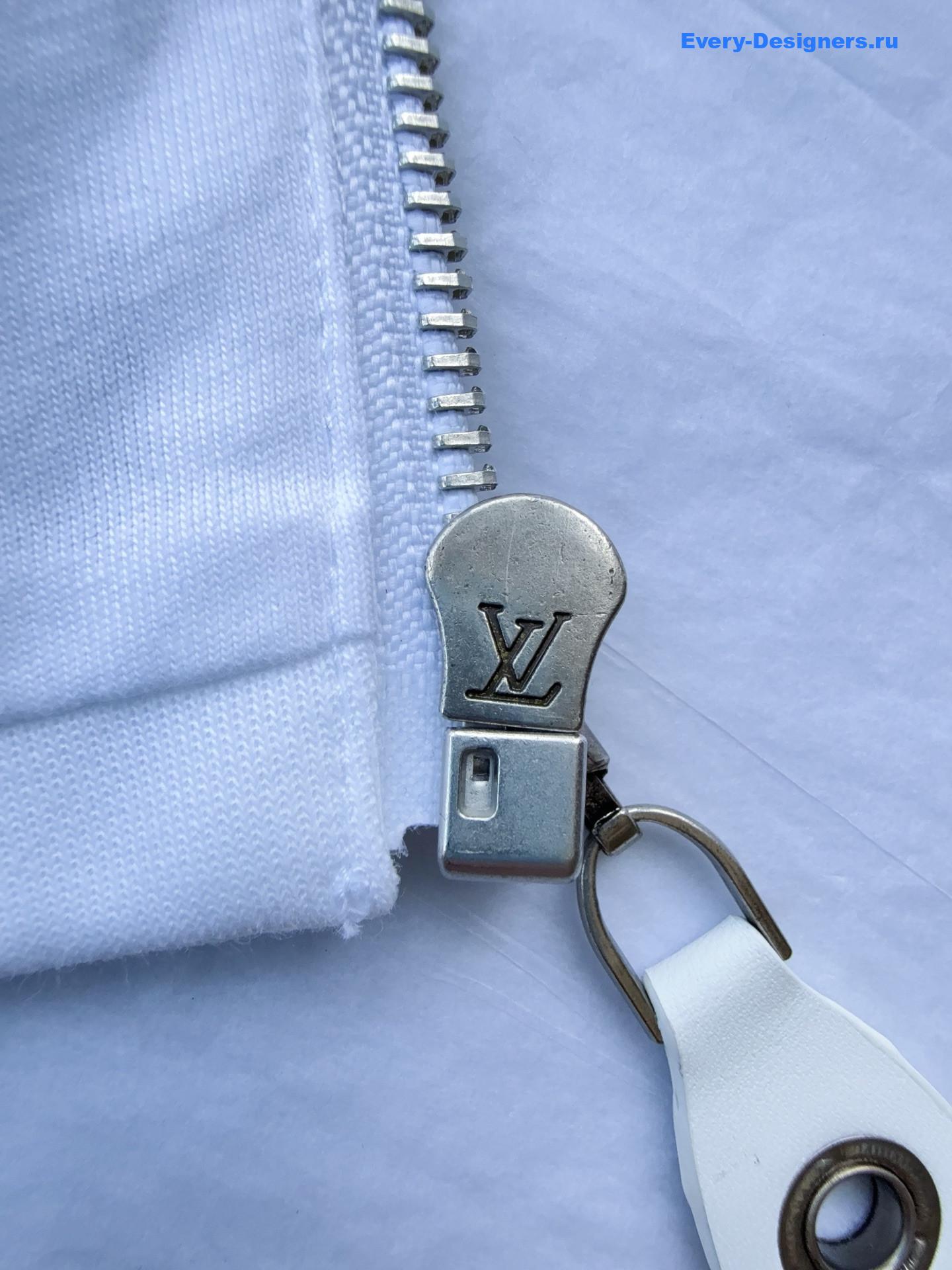 l0vis Vvtt0n leather accent hoodie