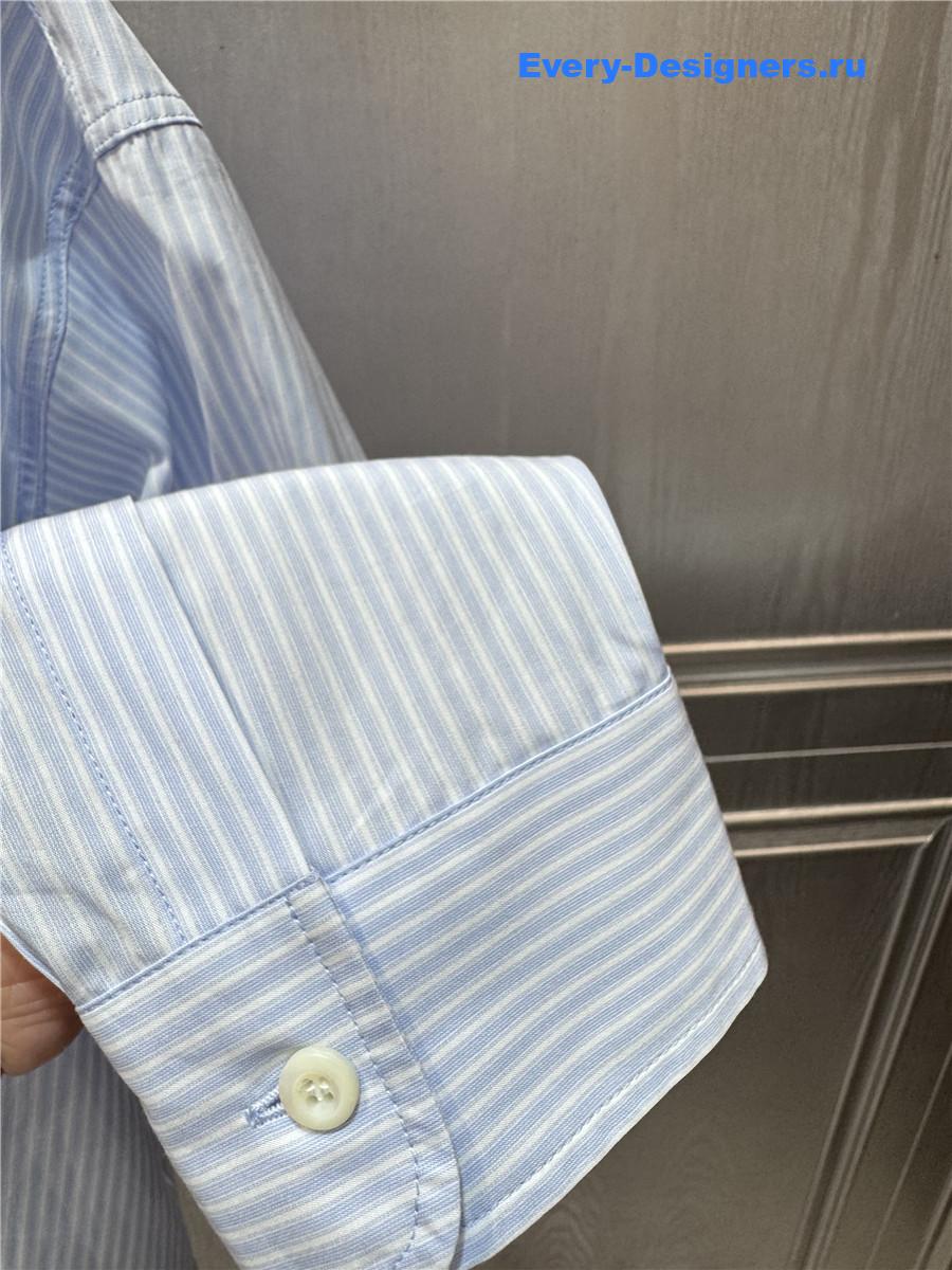 Miu Miu Striped Shirt with Scarf