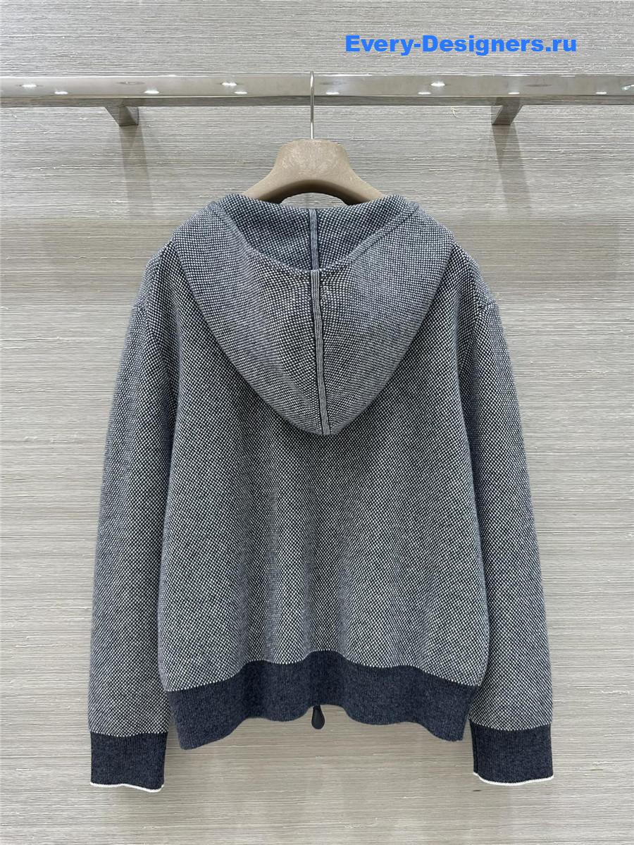L0r0 P1ana grey cashmere hooded suit