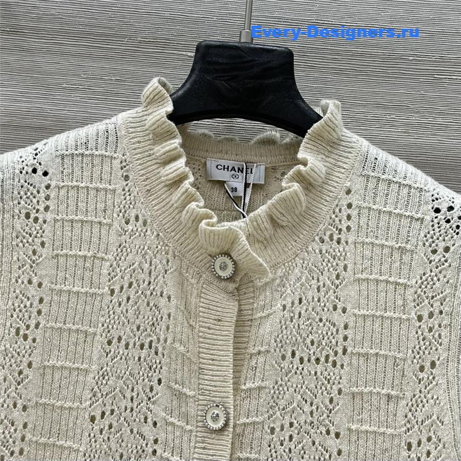 Ch**el coco beige knit vest