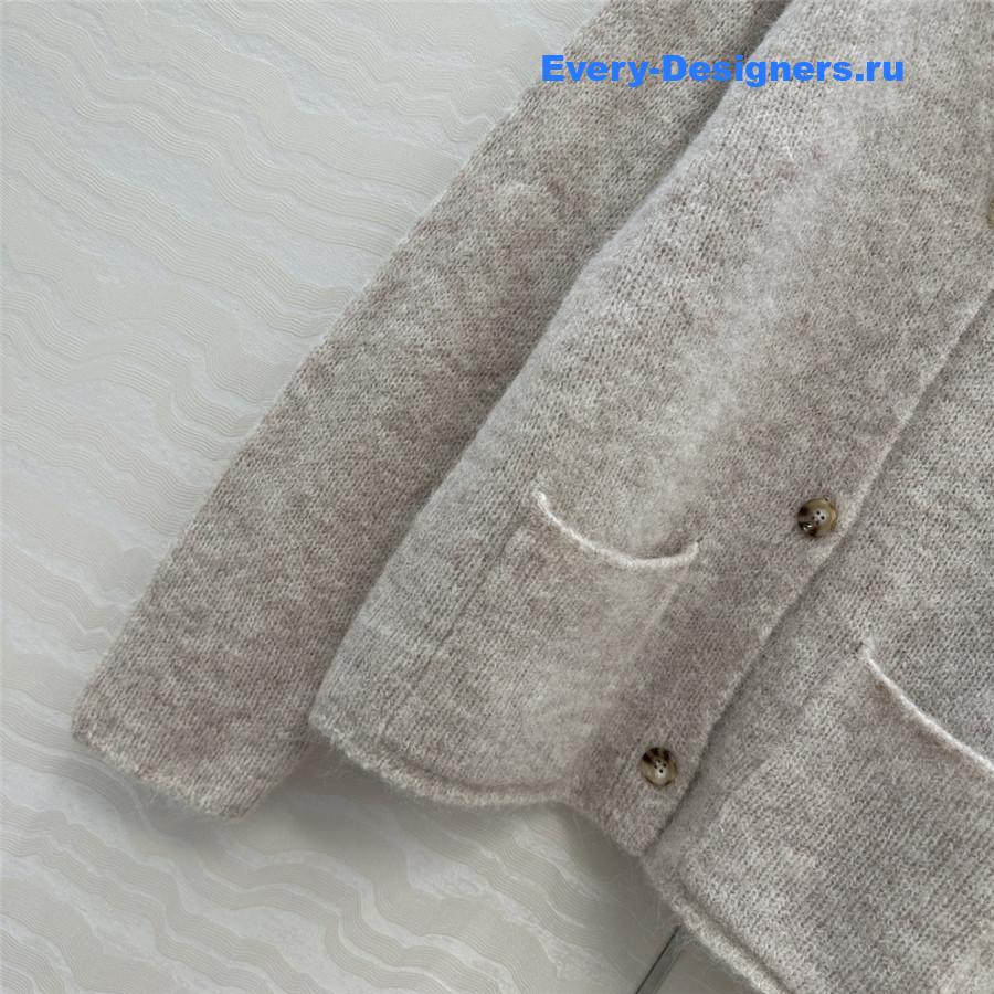 L0r0 P1ana gray cashmere cardigan jacket
