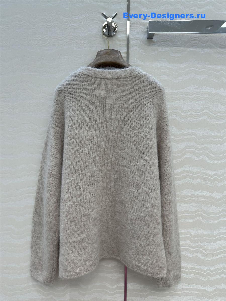 L0r0 P1ana gray cashmere cardigan jacket