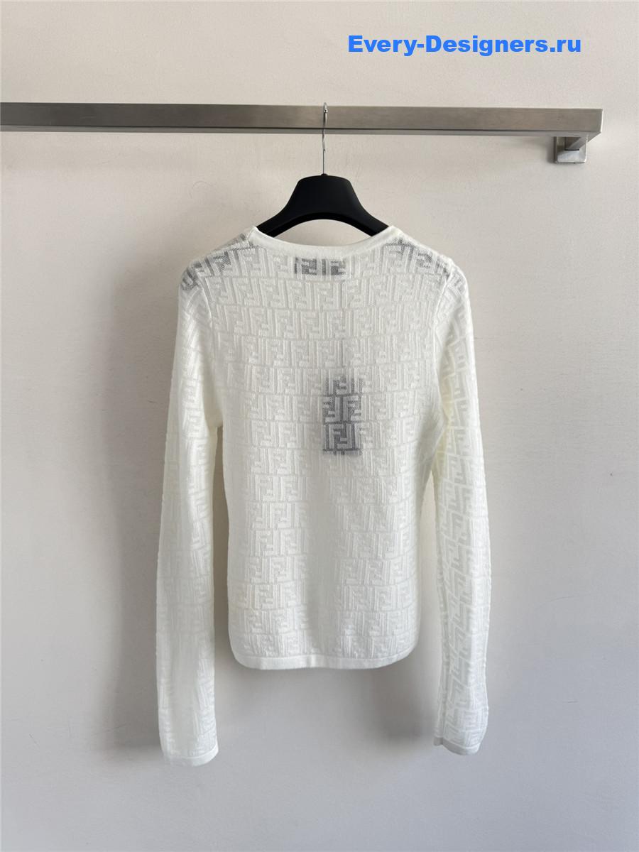 F**di ff white sweater