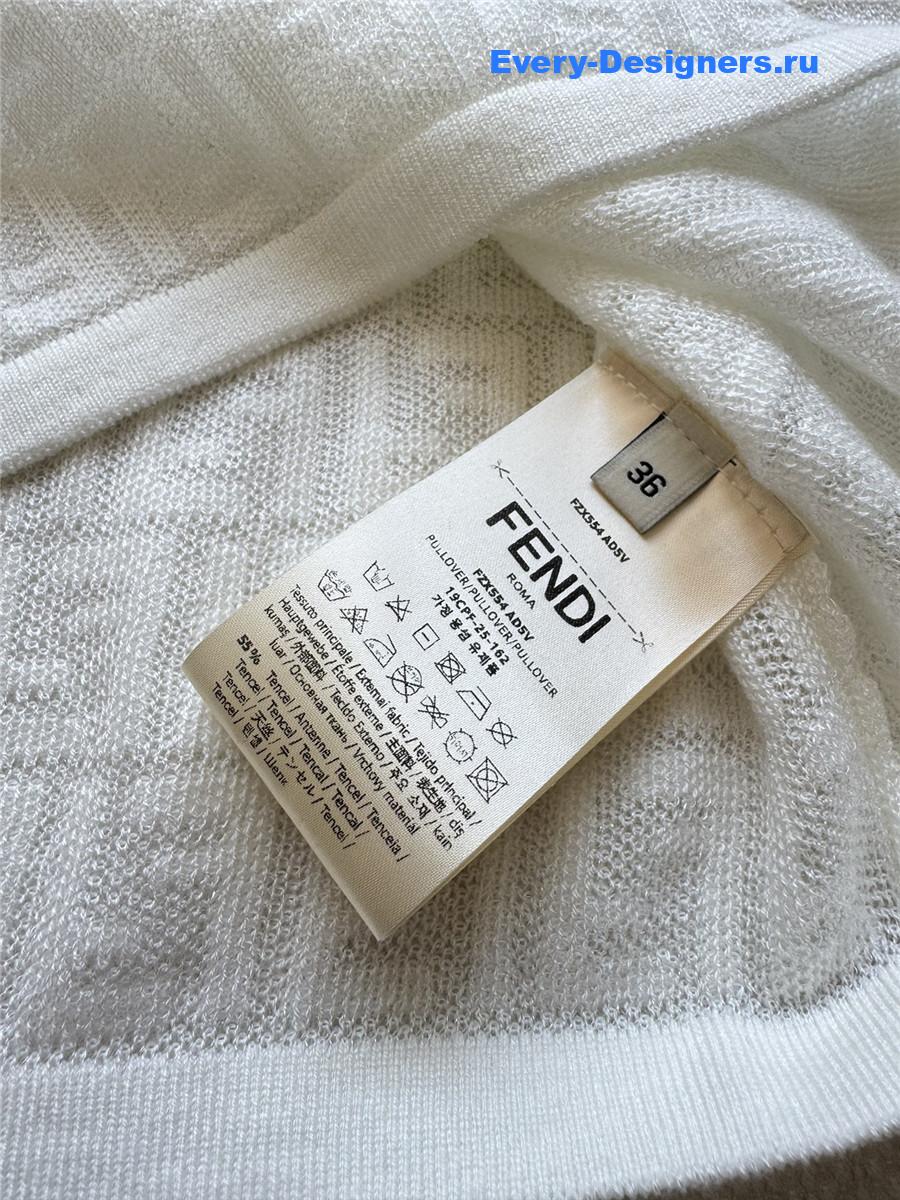 F**di ff white sweater