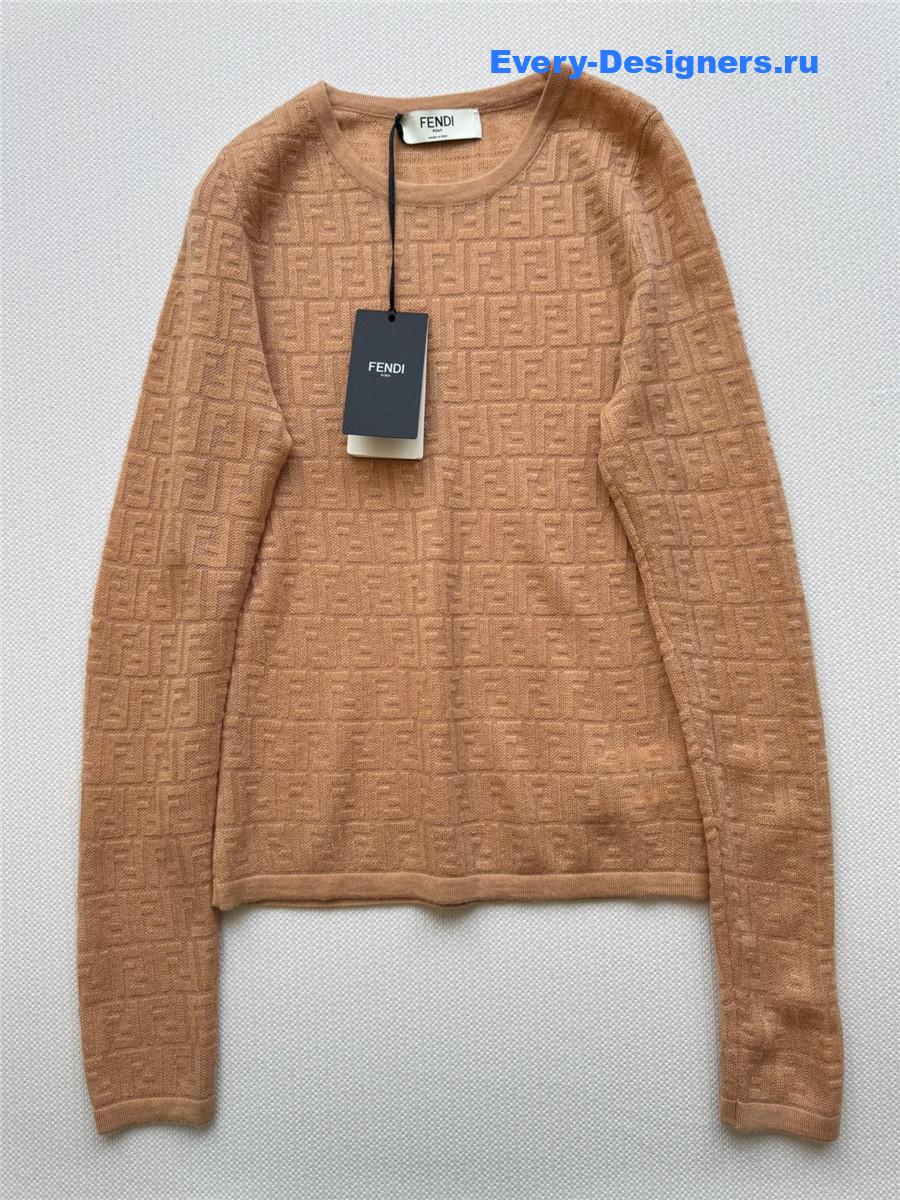 F**di ff orange sweater