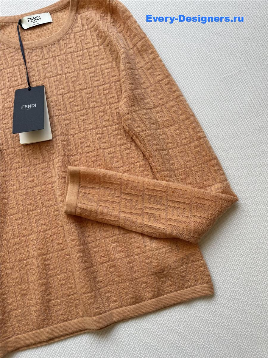 F**di ff orange sweater