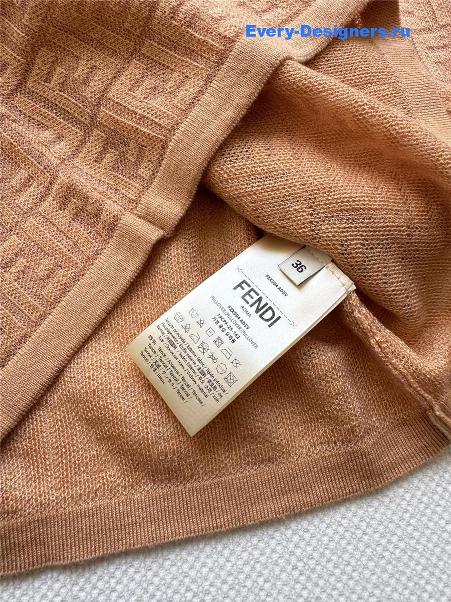 F**di ff orange sweater