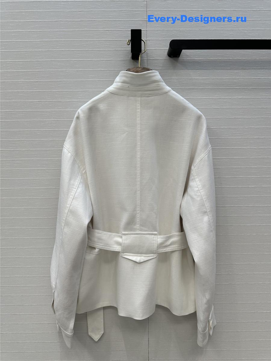 L0r0 P1ana white linen jacket