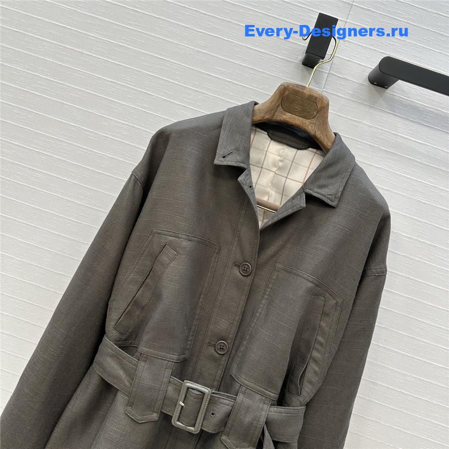 L0r0 P1ana gray linen jacket