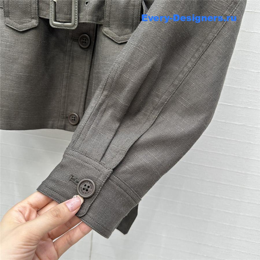 L0r0 P1ana gray linen jacket