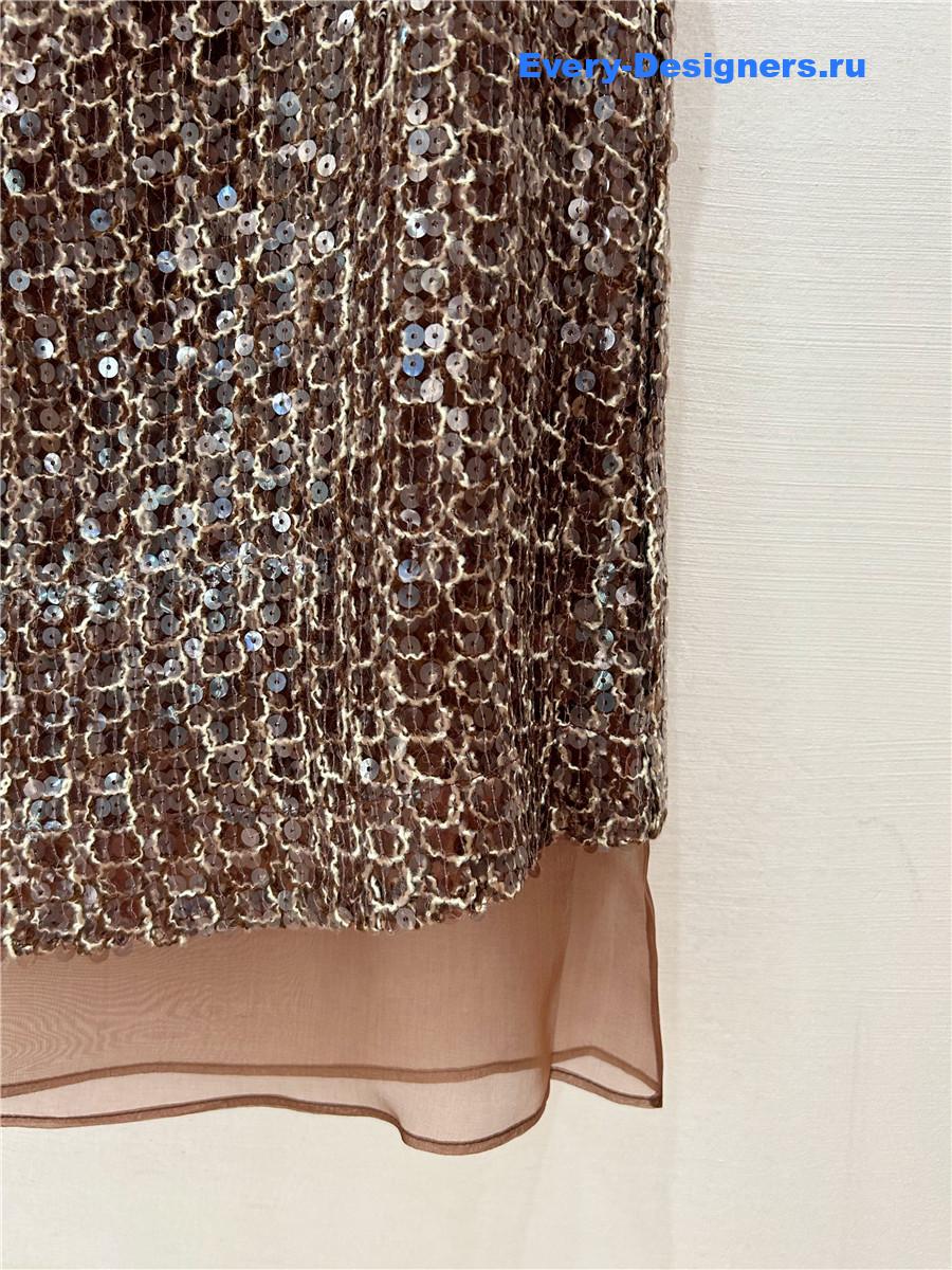 BC Silk Organza Sequin Vest Top