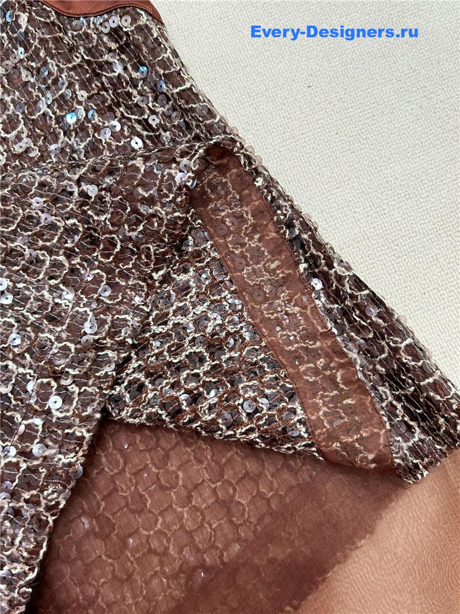 BC Silk Organza Sequin Vest Top