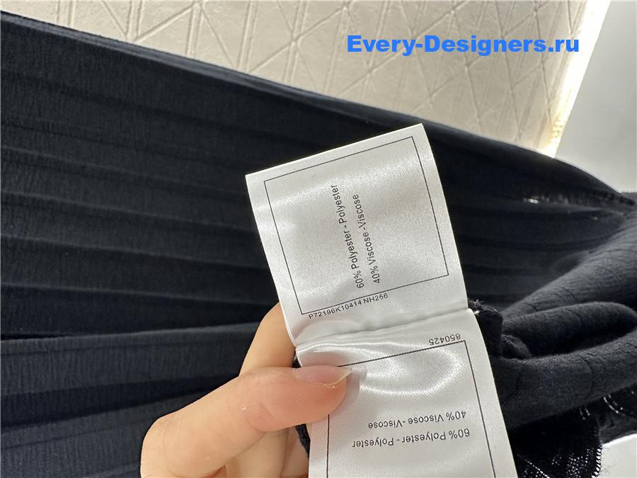 Ch**el black knitted halterneck dress