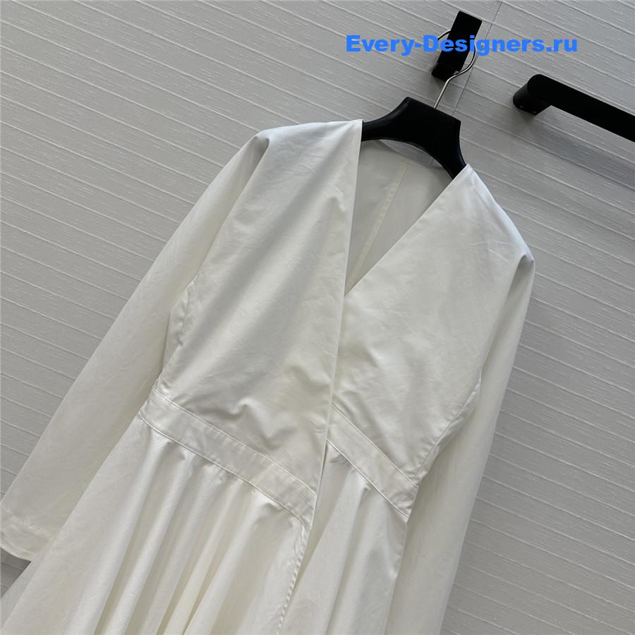 Alaïa White Asymmetric Mini Dress