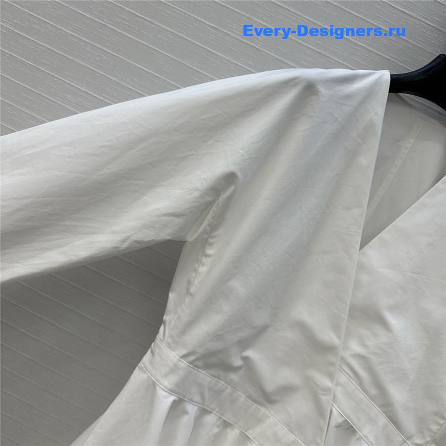 Alaïa White Asymmetric Mini Dress