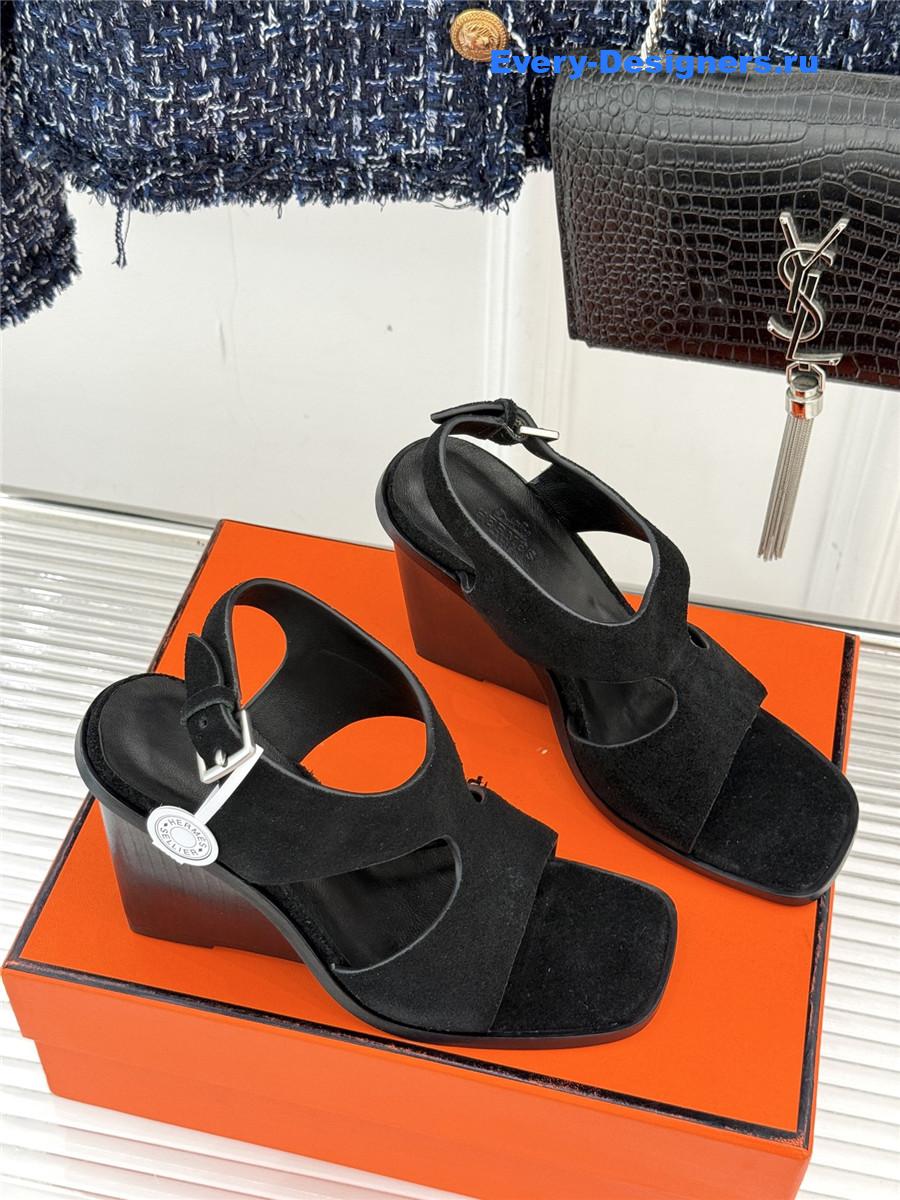 H**me5 kalya 100 black suede sandals