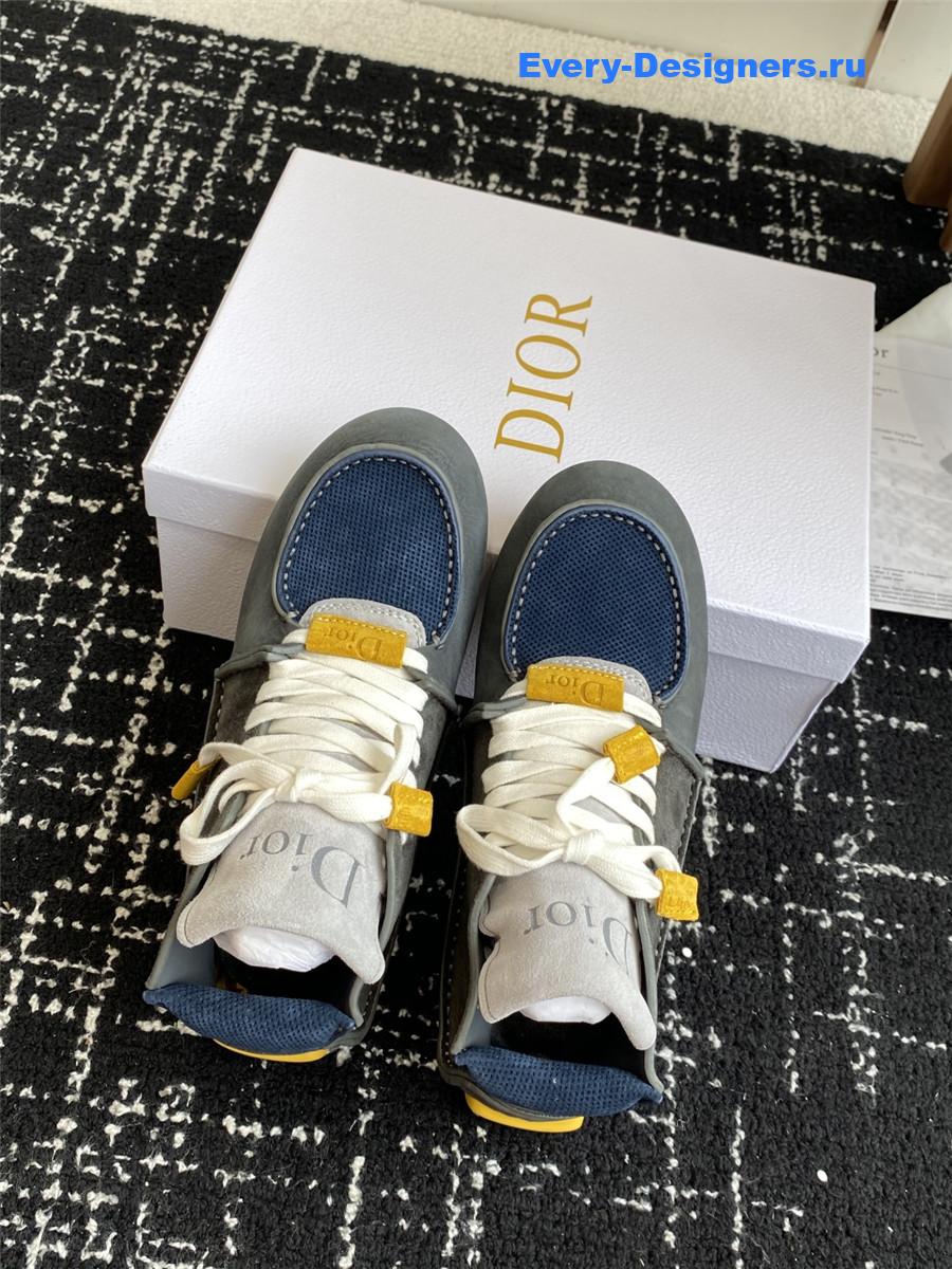 D10r roadie green & blue high top sneaker