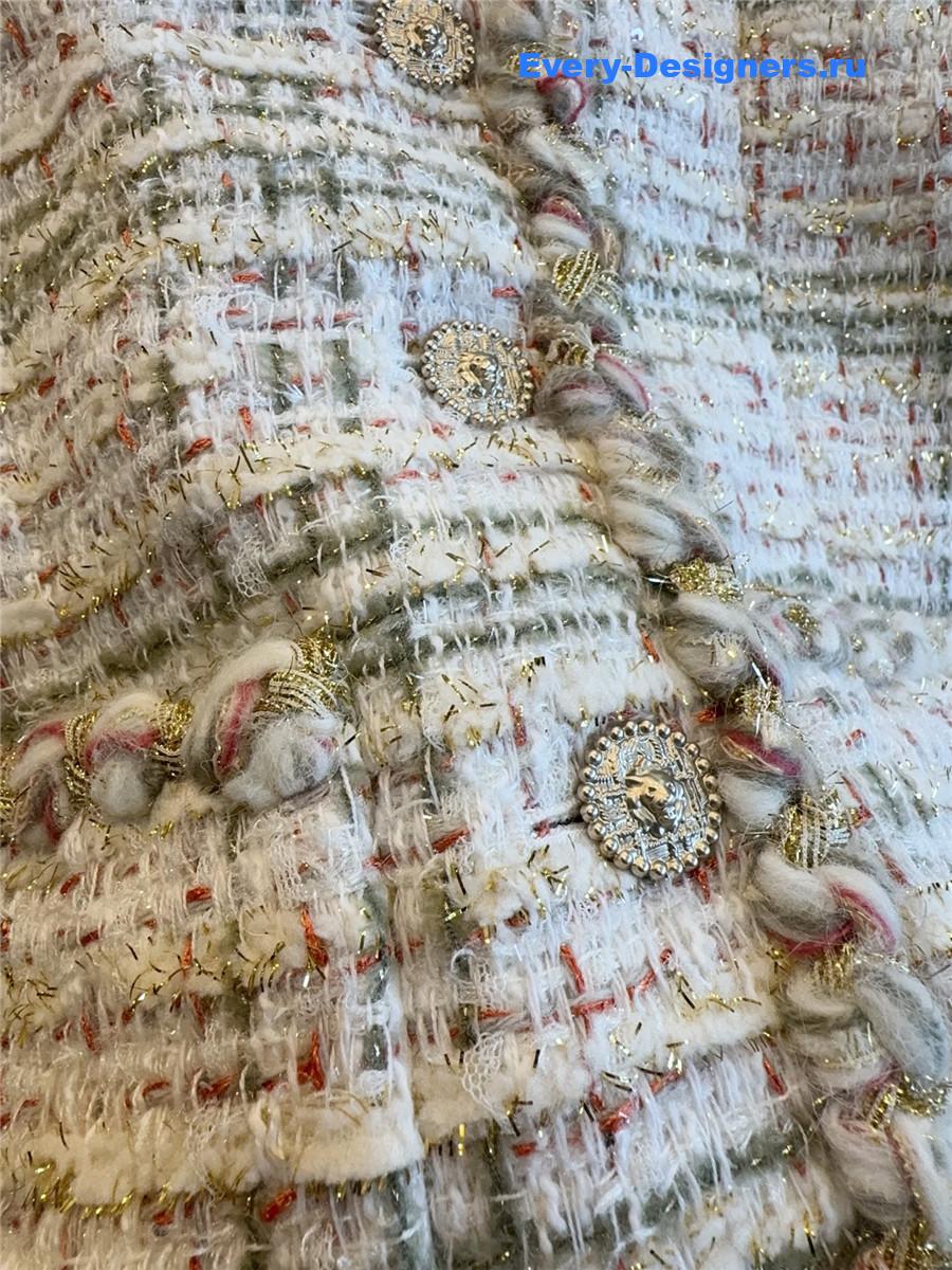 Ch**el tweed vest coat