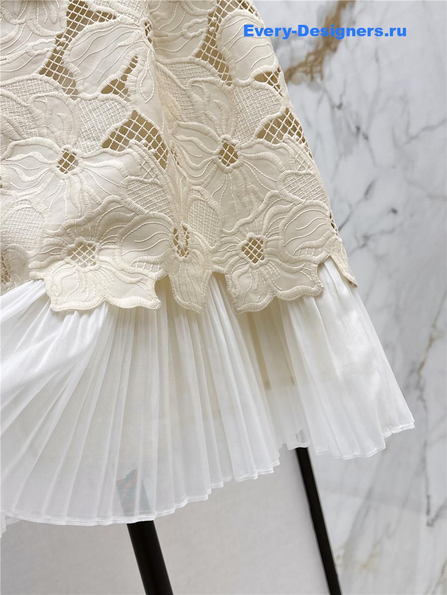 Va1e*ntin0 floral embroidered vest dress