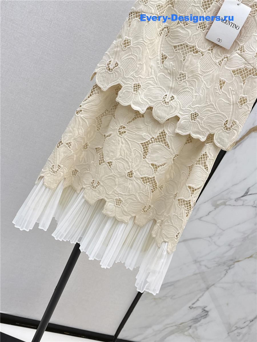 Va1e*ntin0 floral embroidered vest dress