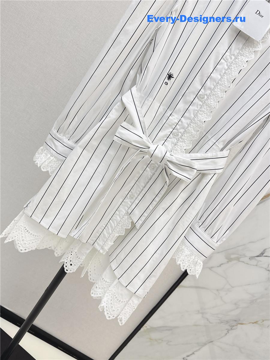 D10r cd stripe shirt dress