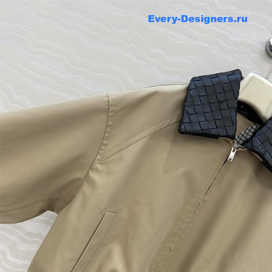 b0tt*ga Ven*ta beige intrecciato jacket