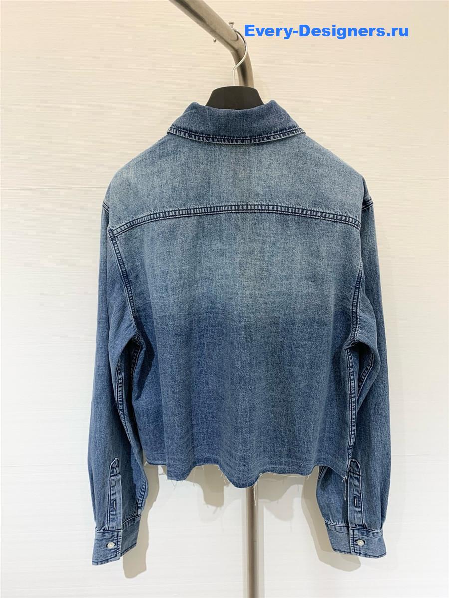 Miu Miu Cropped Shirt Jacket