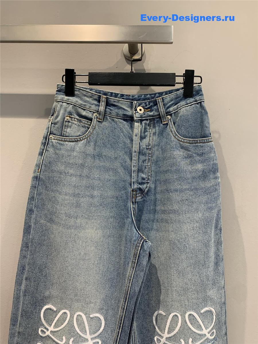 L0ew* anagram cropped jeans