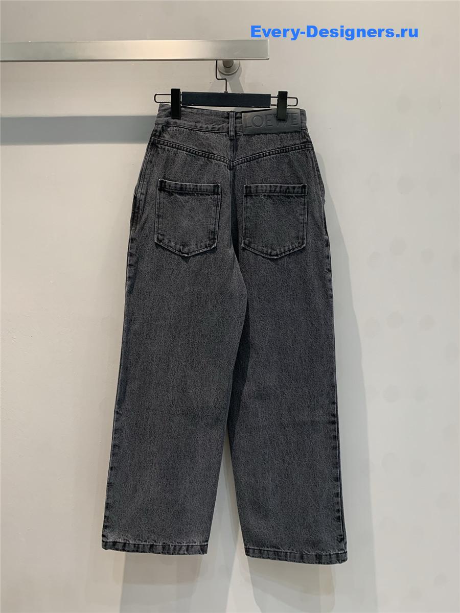 L0ew* dark gray anagram jeans