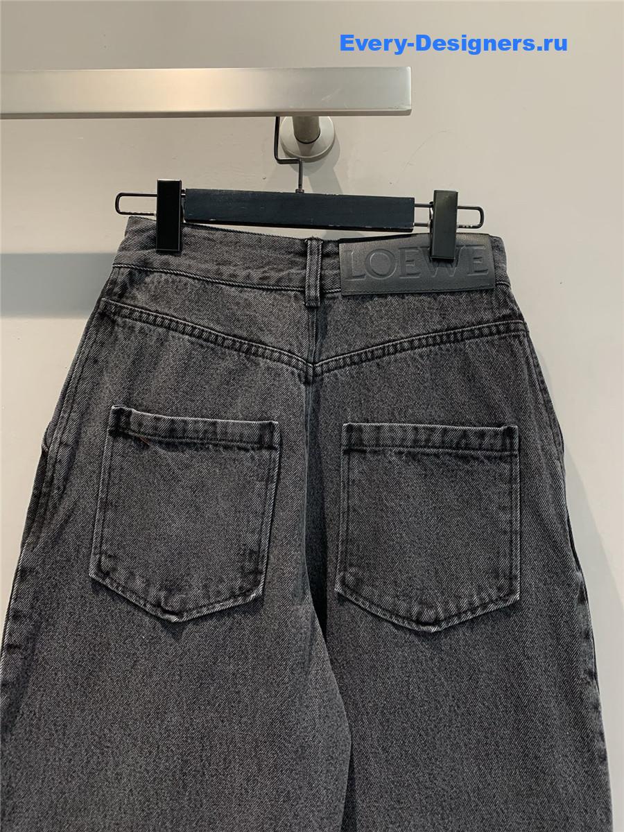 L0ew* dark gray anagram jeans