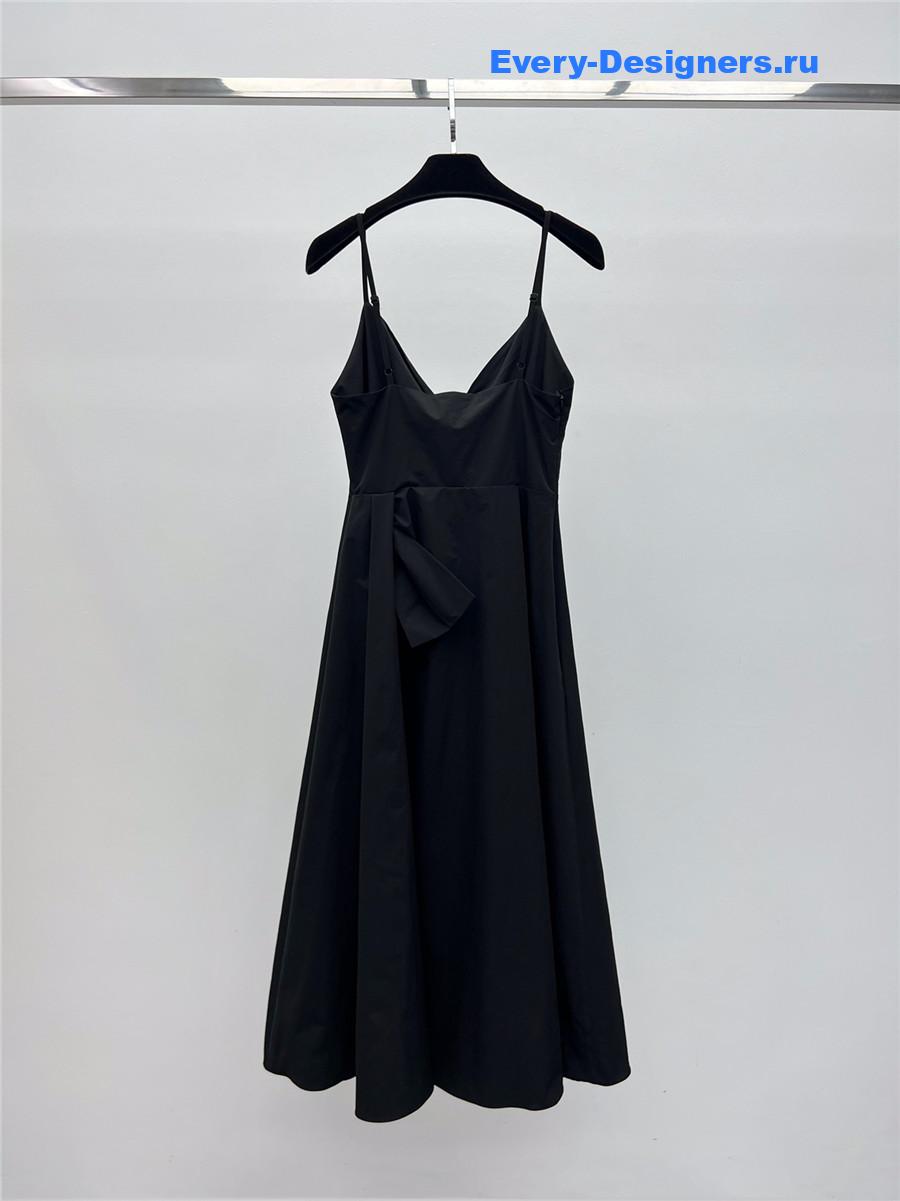 D10r black wrap midi dress