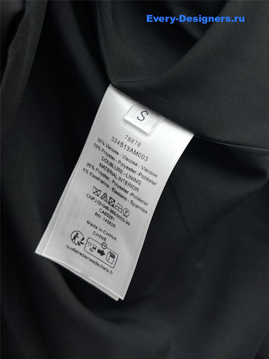 D10r black wrap midi dress