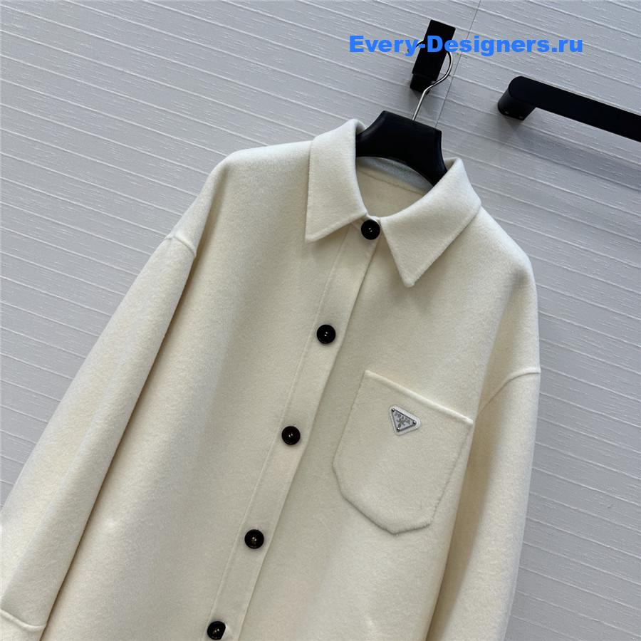 Pra*a bull denim shirt beige