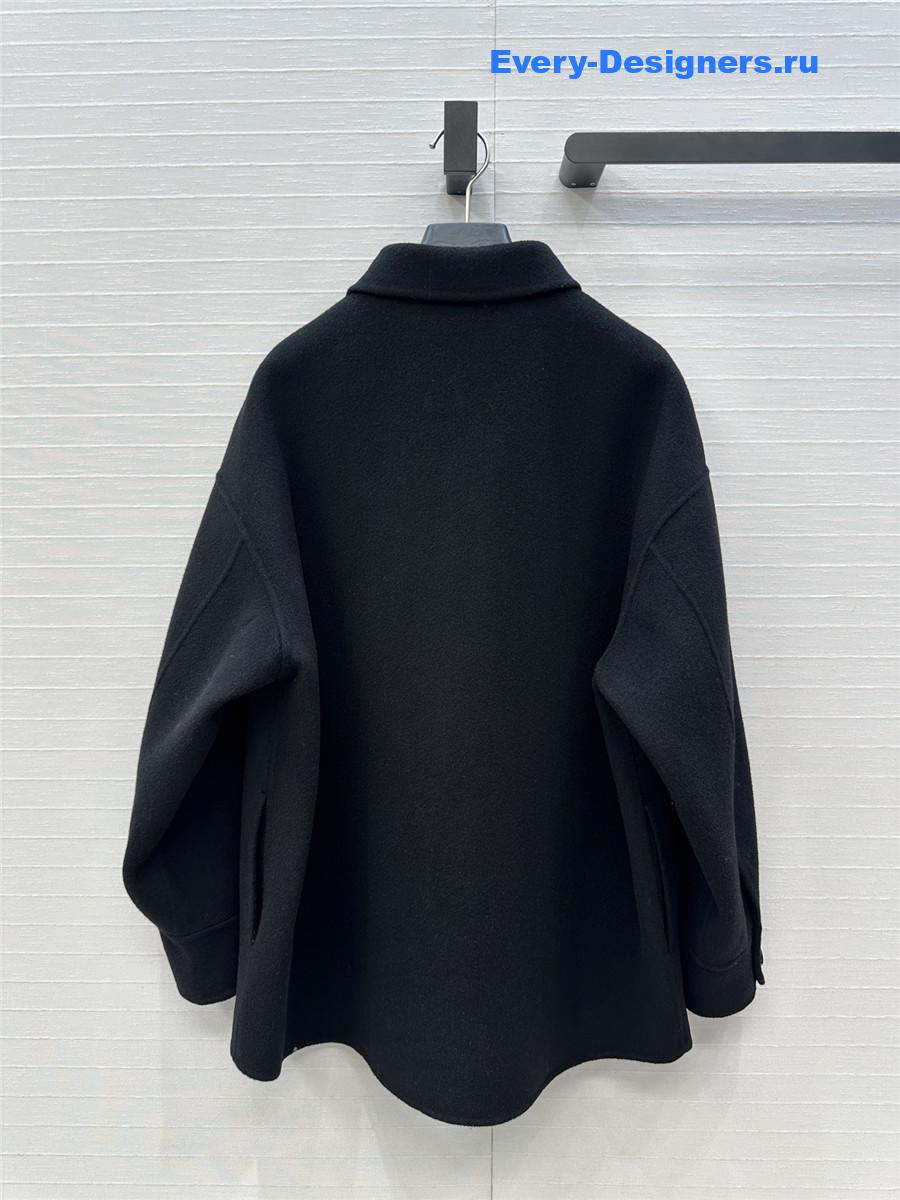 Pra*a bull denim shirt black