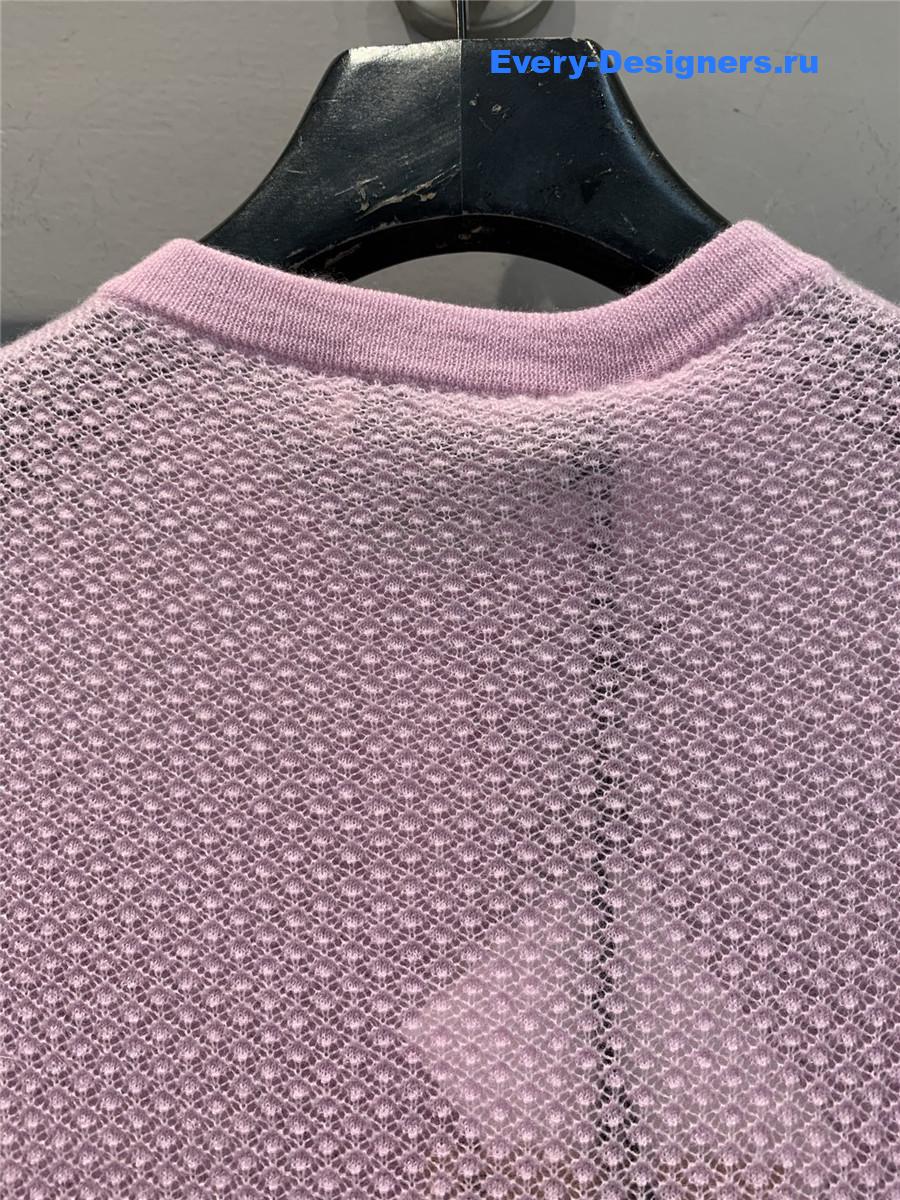Miu Miu Alabaster Pink Cashmere Cardigan